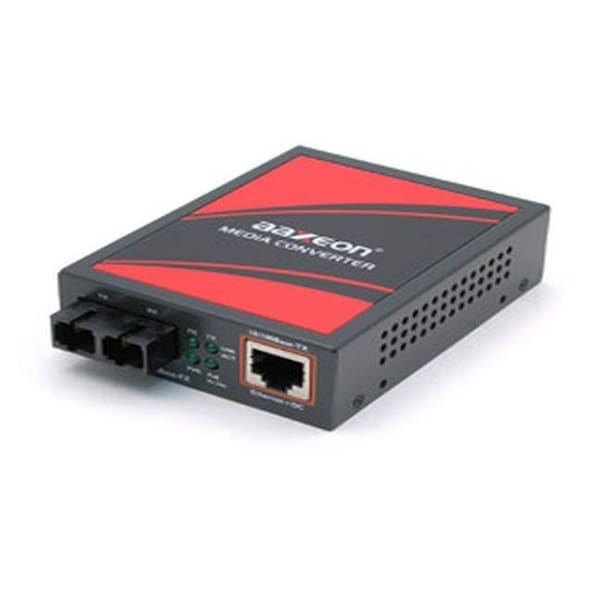 10/100TX To 100FX PoE Media Converter, Multi-Mode 2KM, SC Connector